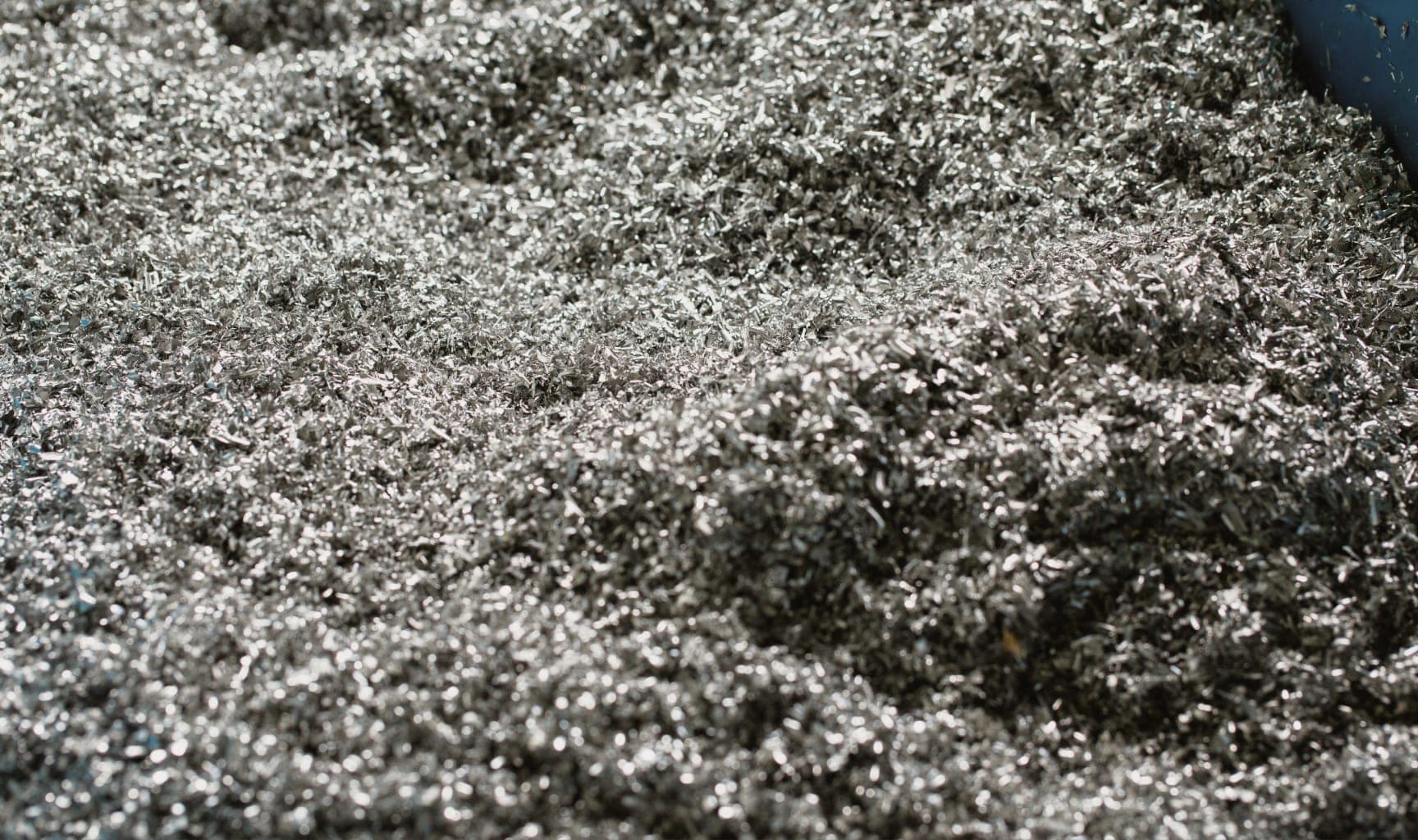 Recycled aluminium chips at Conal